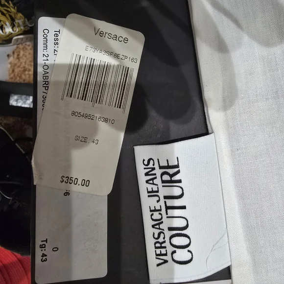 Versace Jeans Couture Black and Gold Men's Sneakers - Picture 10 of 10